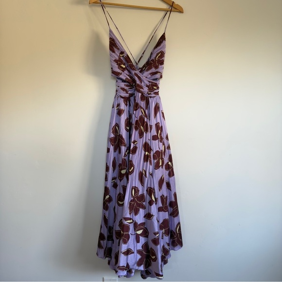 Jonathan Simkhai Portia Floral Print Dress Size: 4 - Picture 3 of 4